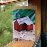 Kemi & Niko - Greeting Card Cecil Kings Hut-maps & books-Living Simply Auckland Ltd