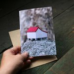 Kemi & Niko Greeting Card - Ivory Lake Hut-maps & books-Living Simply Auckland Ltd