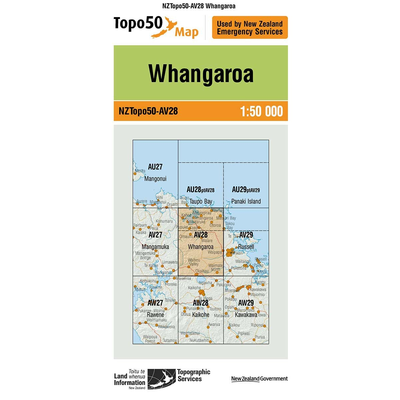 LINZ Topo50 - AV28 Whangaroa