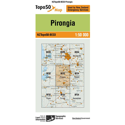 LINZ Topo50 - BE33 Pirongia