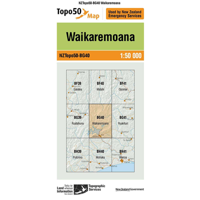 LINZ Topo - BG40 Waikaremoana