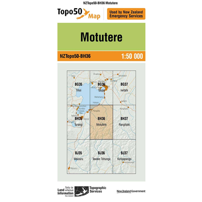 LINZ Topo50 - BH36 Motutere