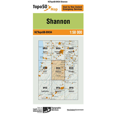 LINZ Topo50 - BN34 Shannon