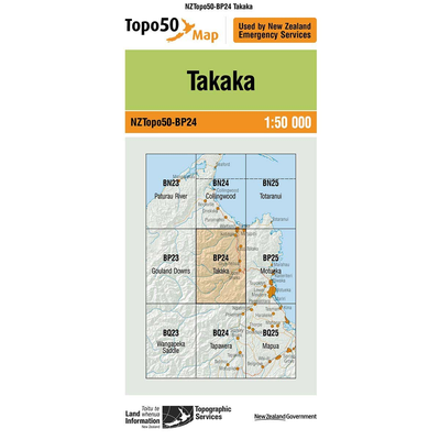 LINZ Topo50 - BP24 Takaka