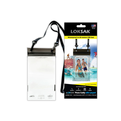 LOKSAK - 3.9x7 Neck Caddy Lanyard Waterproof Bag