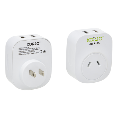 Korjo - USB A+C & Power Adaptor Japan