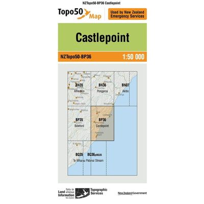 LINZ NZTopo50 BP36 Castlepoint