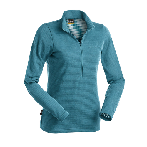 Earth Sea Sky - First Layer Power Grid Zip Polo Women's