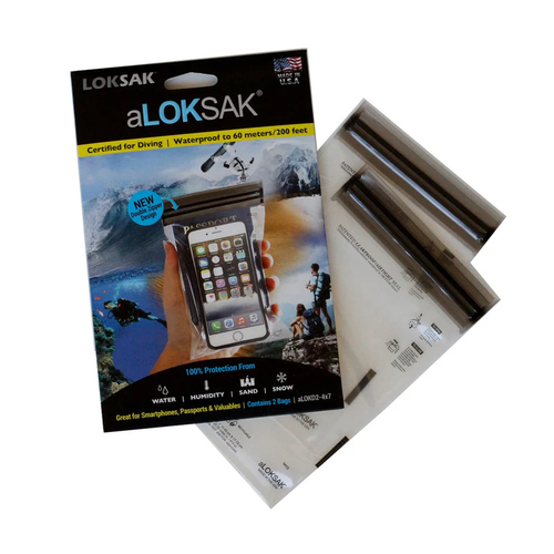 LOKSAK - 4x7 Waterproof Bag (2 Pack)
