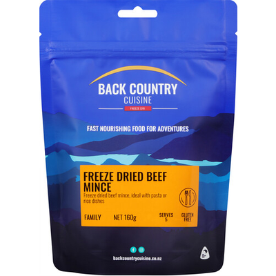 Back Country Cuisine - Freeze Dried Beef Mince 160g