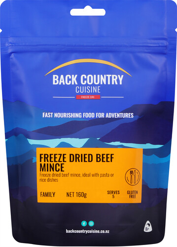 Back Country Cuisine - Freeze Dried Beef Mince 160g