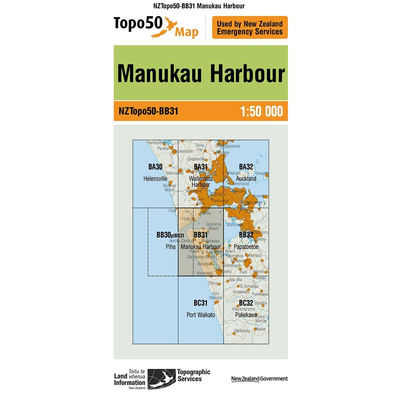 LINZ Topo50 - BB31 Manukau Harbour