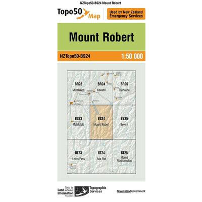 LINZ Topo50 - BS24 Mount Robert