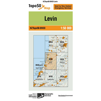 LINZ Topo50 - BN33 Levin