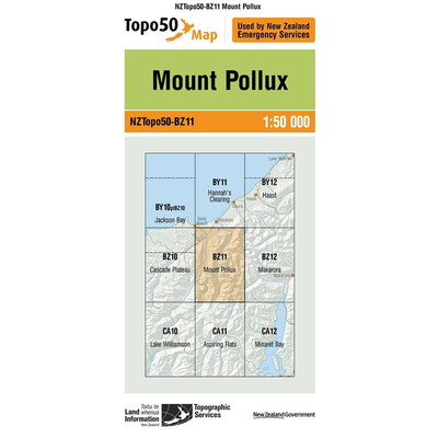 LINZ Topo50 - BZ11 Mount Pollux