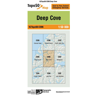 LINZ Topo50 - CD06 Deep Cove