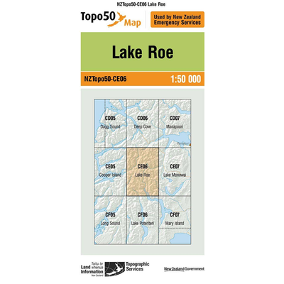 LINZ Topo50 - CE06 Lake Roe