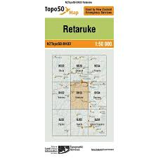 LINZ Topo50 - BH33 Retaruke