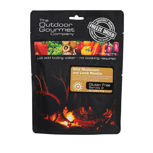 Outdoor Gourmet - Wild Mushroom and Lamb Risotto 2 Serve