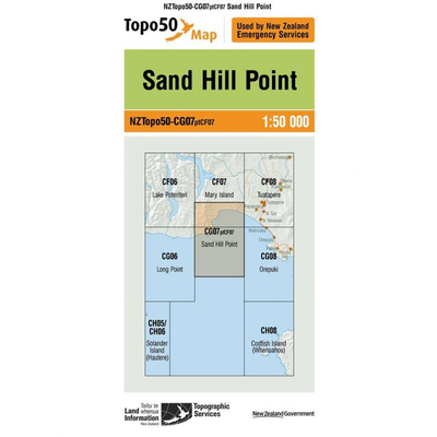LINZ Topo50 - CG07ptCF07 Sand Hill Point