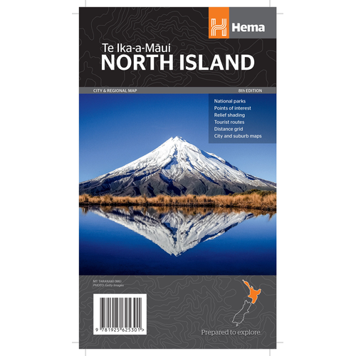 Hema - North Island 1:1000000 Map
