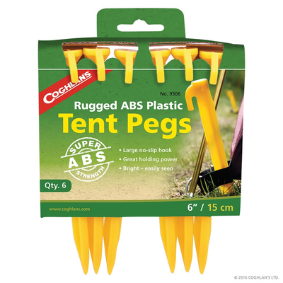 Coghlans - 6" ABS Tent Pegs (6 Pack)