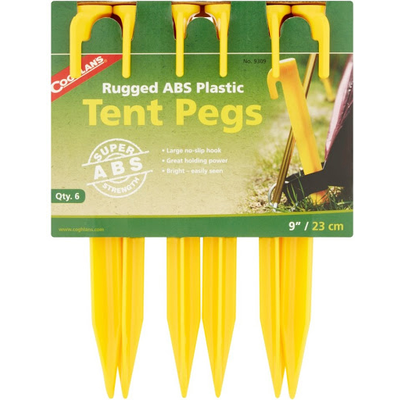 Coghlans - 9" ABS Tent Pegs (6 Pack)